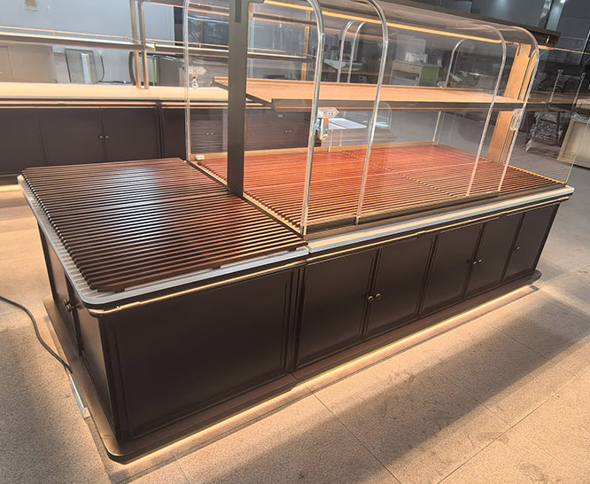 Modular Island Display Cabinet